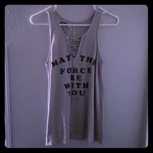 Top with cute design in the front